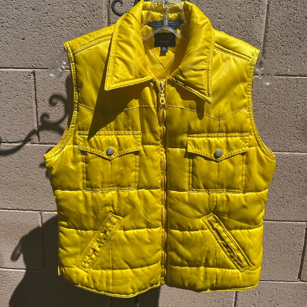 Bright Yellow Quilted Vest